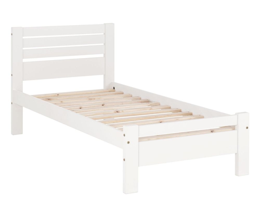 Seconique Furniture Toledo White Wooden Bed Frame