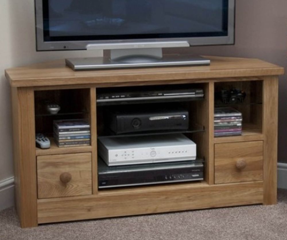 Homestyle GB Torino Oak Corner TV Cabinet