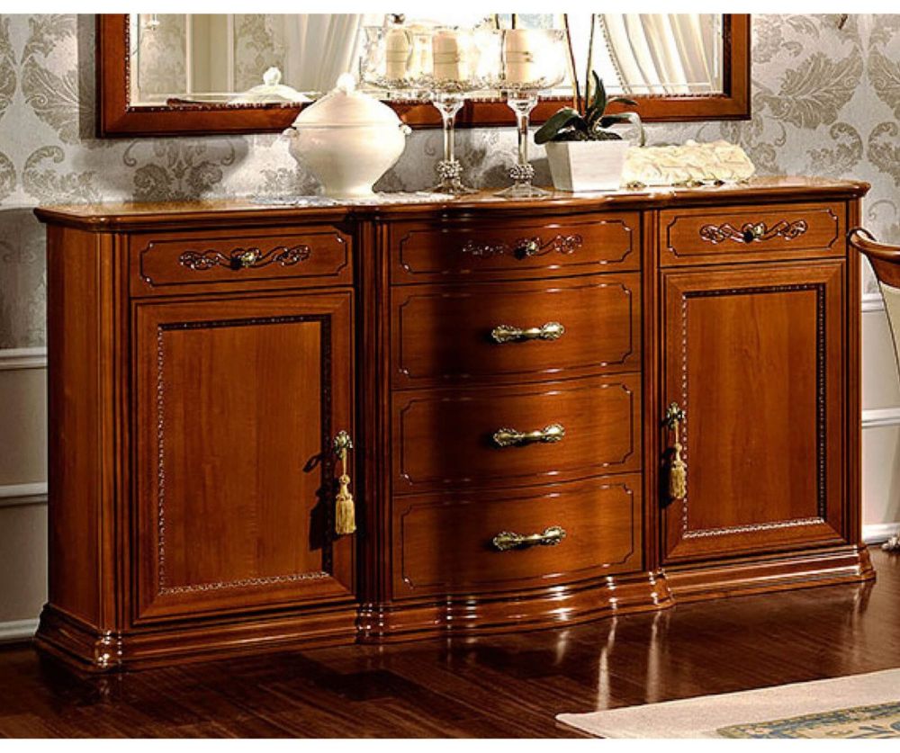 Camel Group Torriani Walnut Finish Buffet with Central Drawer