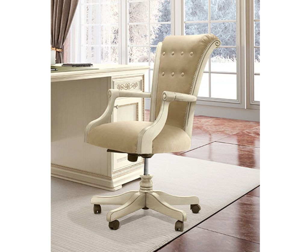 Camel Group Torriani Ivory Finish Office Chair
