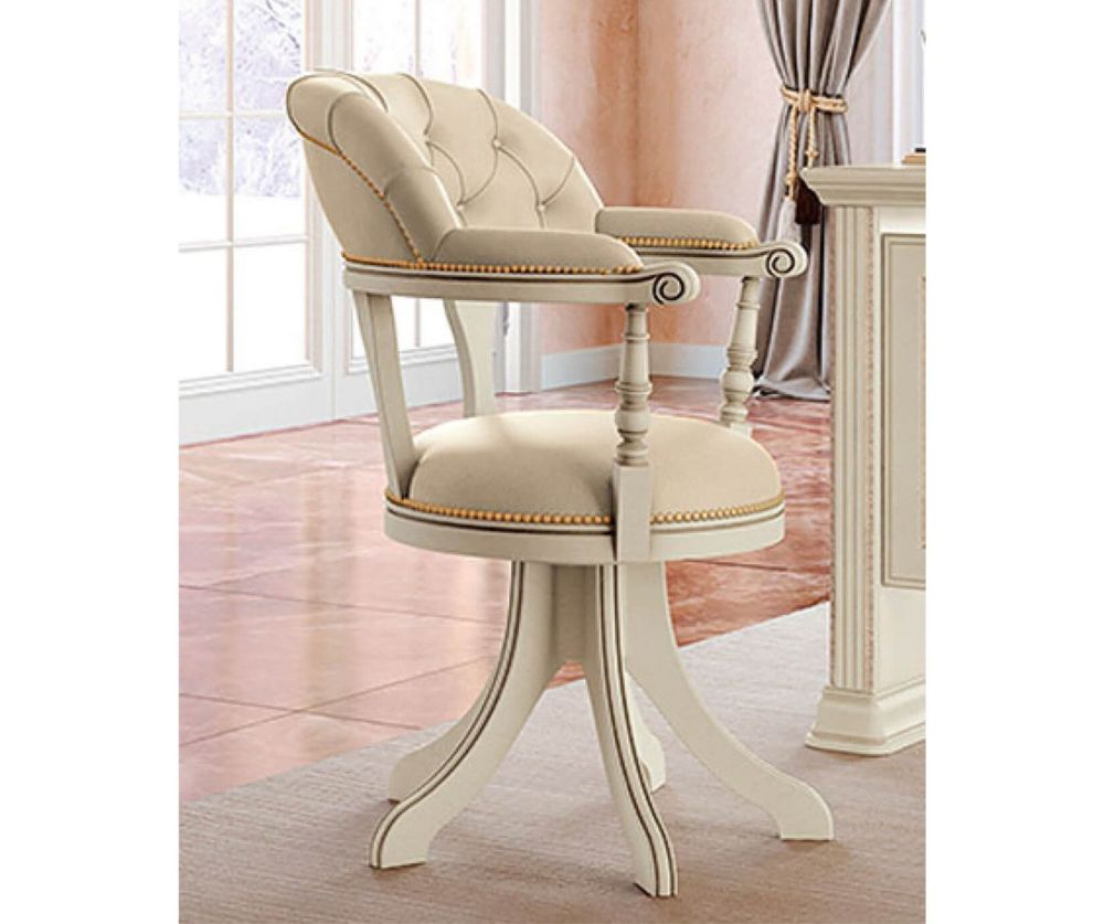 Camel Group Torriani Ivory Finish Swivel Office Chair