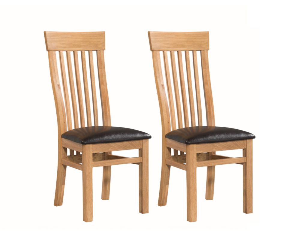 Annaghmore Treviso Oak Dining Chair - Pair