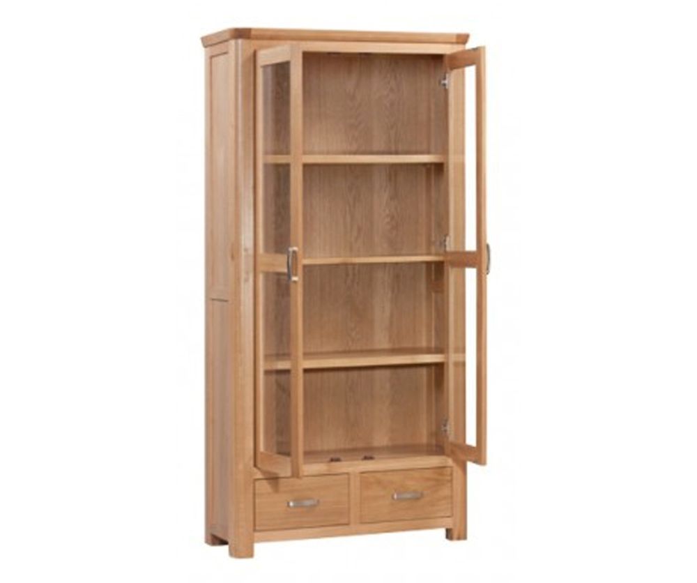 Annaghmore Treviso Solid Oak Display Cabinet