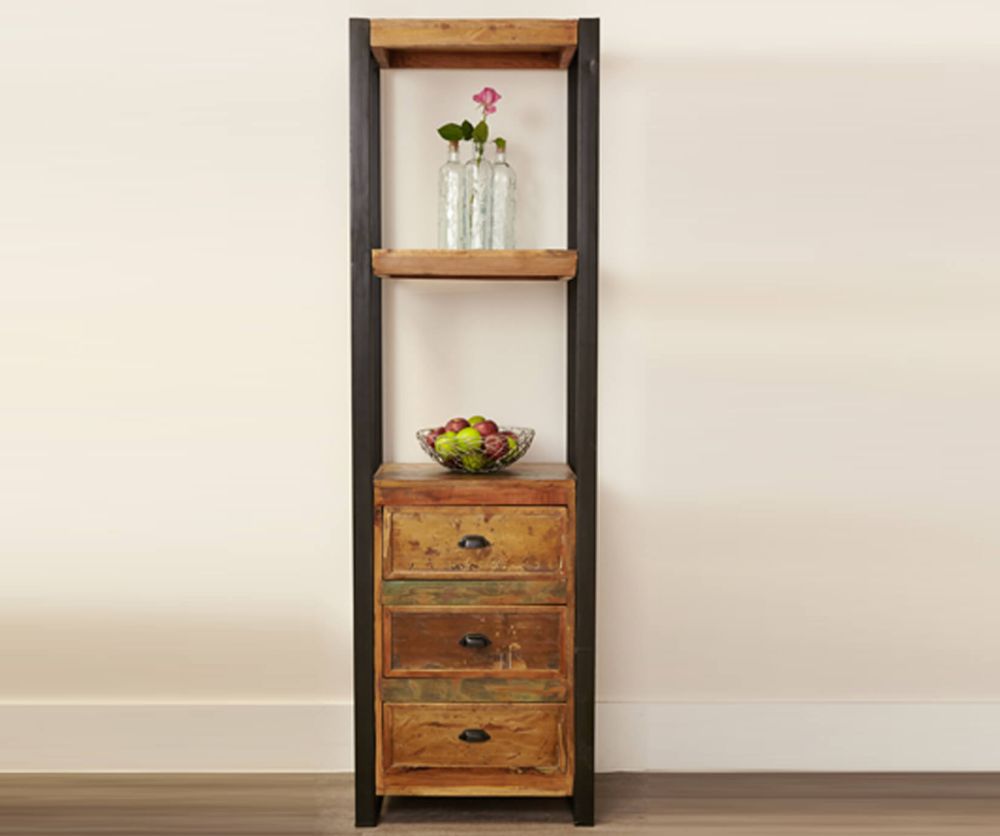 Baumhaus Urban Chic Alcove Bookcase with Drawer