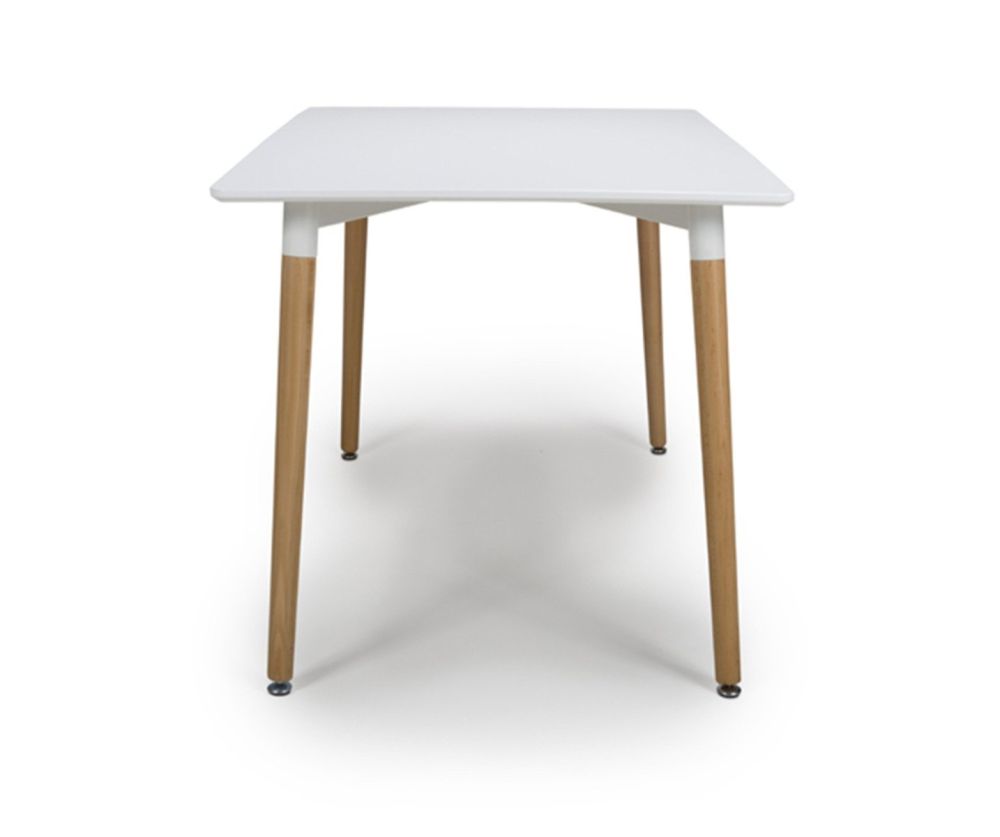 Furniture Link Urban White 120cm Rectangular Dining Table Only