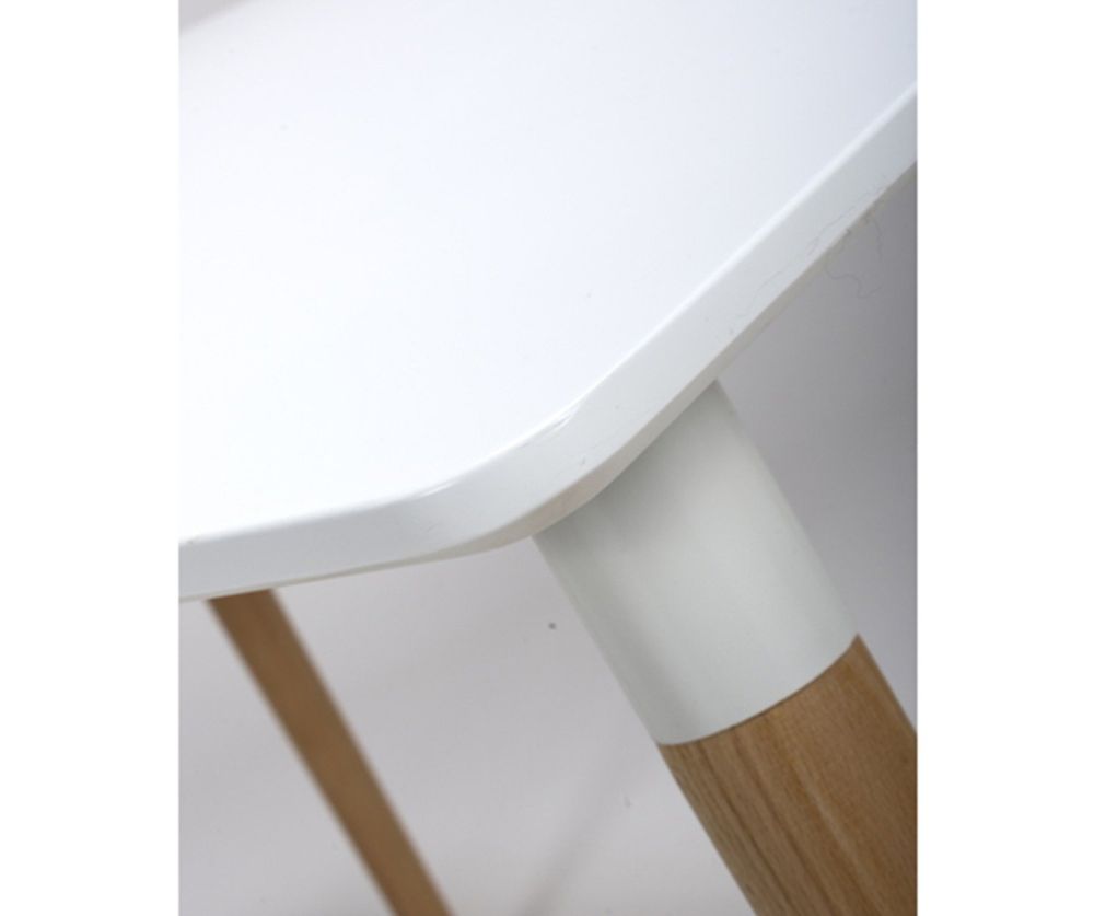 Furniture Link Urban White 120cm Rectangular Dining Table Only