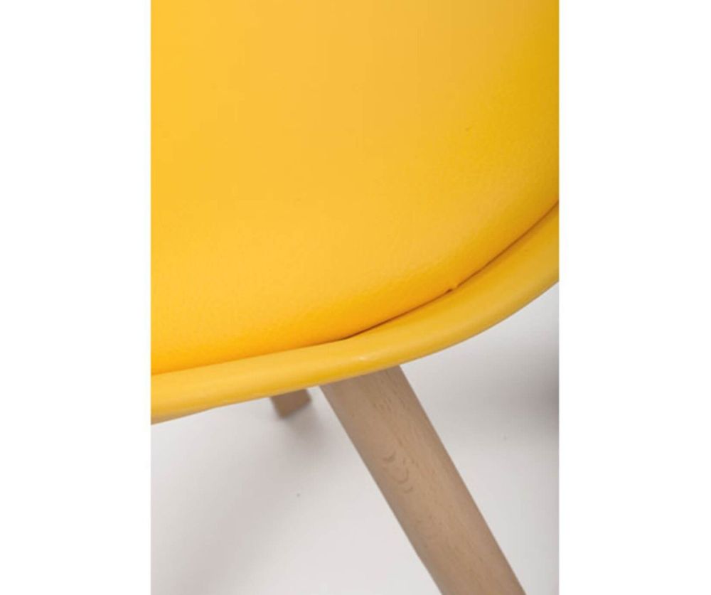 Furniture Link Urban Yellow Dining Chair in Set of 4