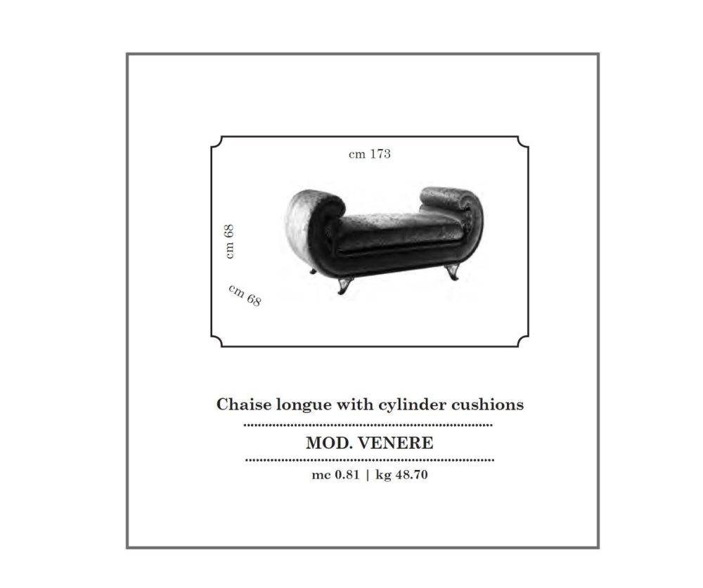 Arredoclassic Dolce Vita Italian Venere Chaise