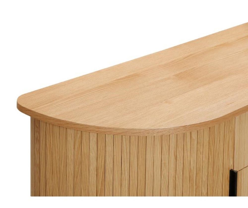 Furniture Link Vermont Oak Large Curved Sideboard