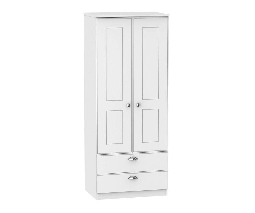 Welcome Furniture Victoria 2ft6in 2 Drawer Wardrobe