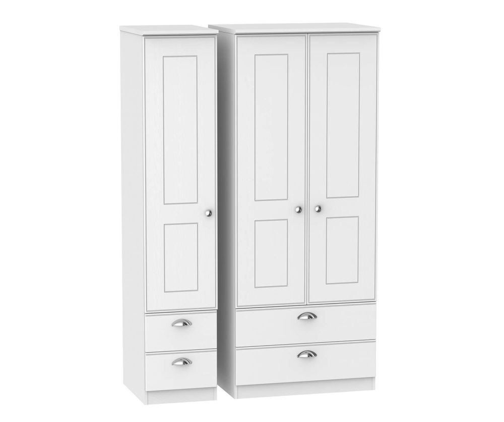 Welcome Furniture Victoria Triple Wardrobe with 2 Drawer