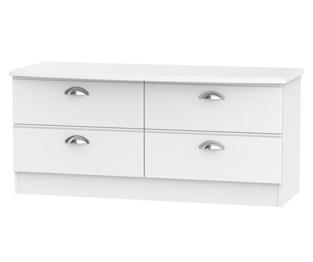 Welcome Furniture Victoria White Ash 4 Drawer Bed Box