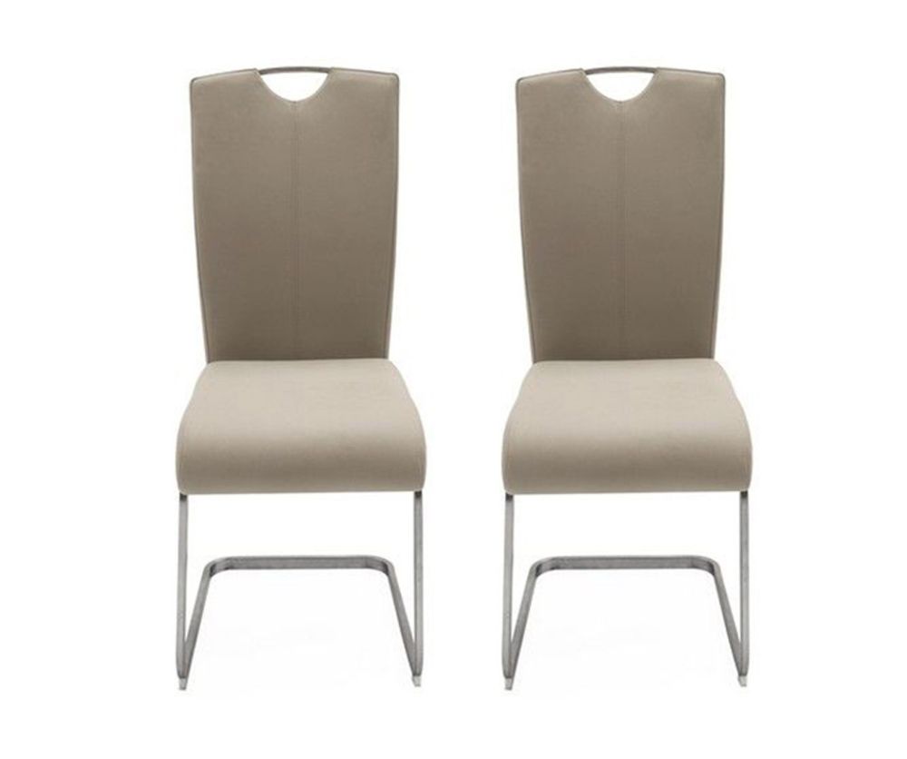 Vida Living Lazzaro Taupe Dining Chair in Pair 