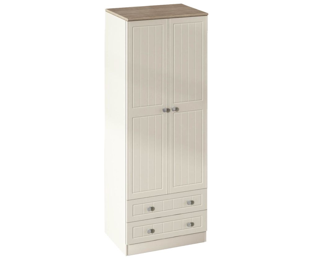 Welcome Furniture Vienna Tall 2ft6in 2 Drawer Wardrobe