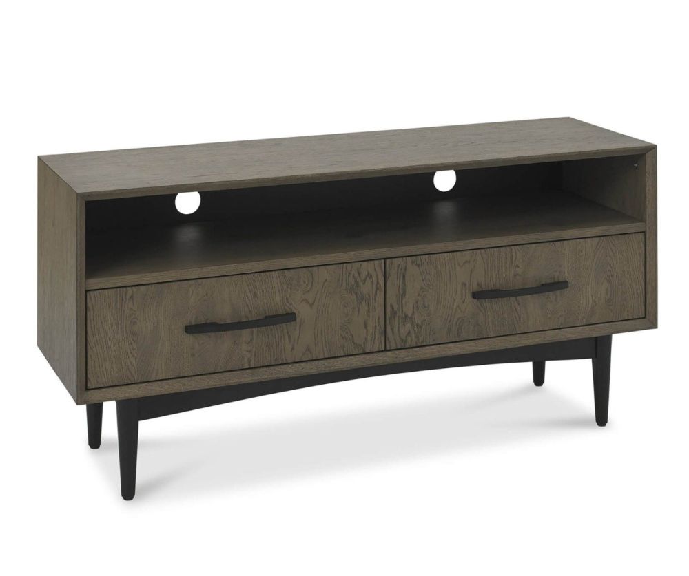 Bentley Designs Vintage Weathered Oak and Peppercorn Entertainment Unit