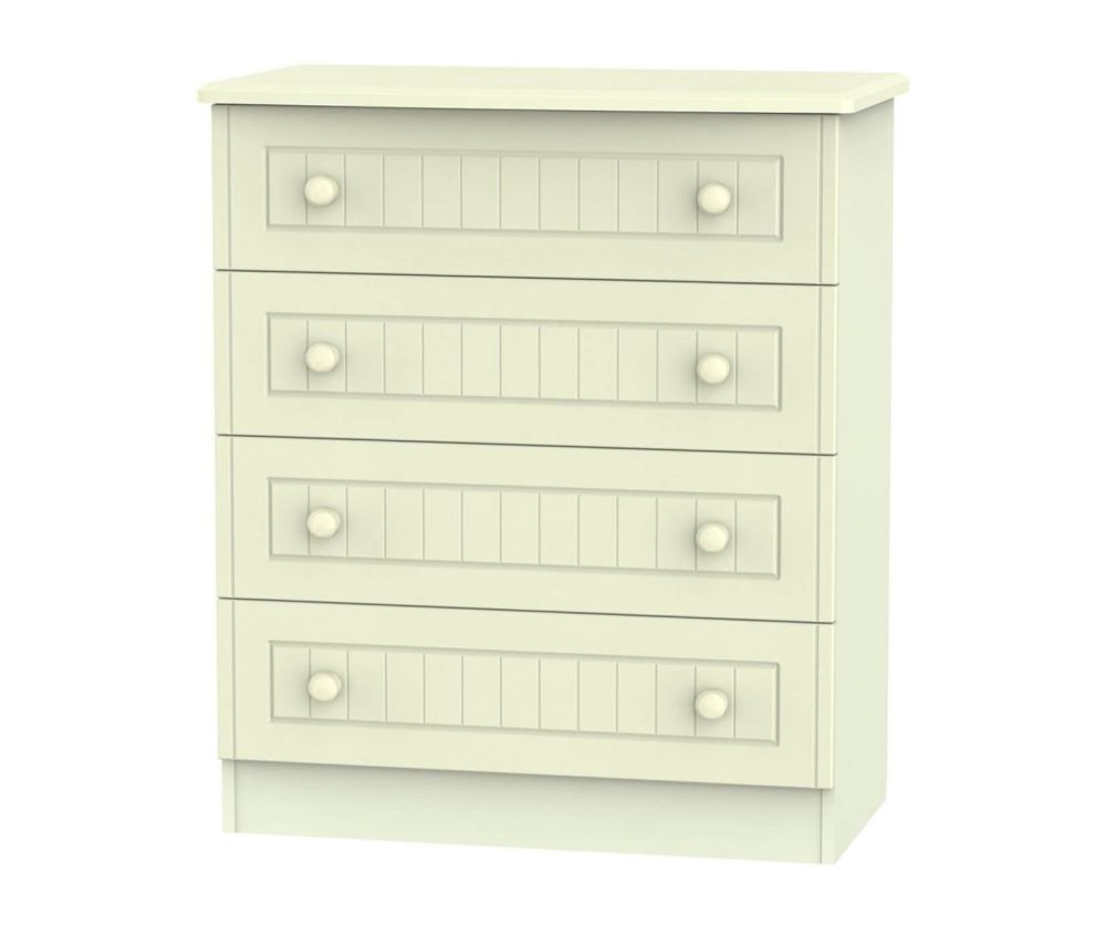 Welcome Furniture Warwick Cream Chest of Drawer - 4 Drawer