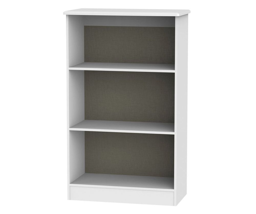 Welcome Furniture Warwick White Bookcase - 2 Shelves