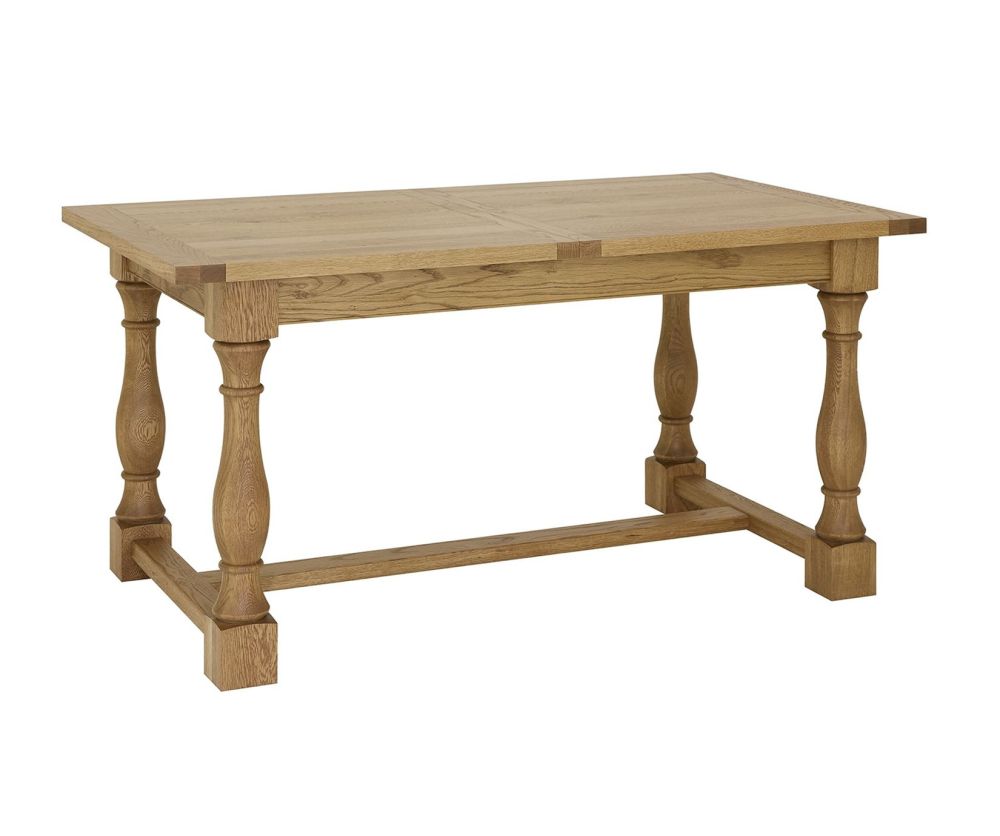 Bentley Designs Westbury Rustic Oak 4-6 Extension Dining Table Only