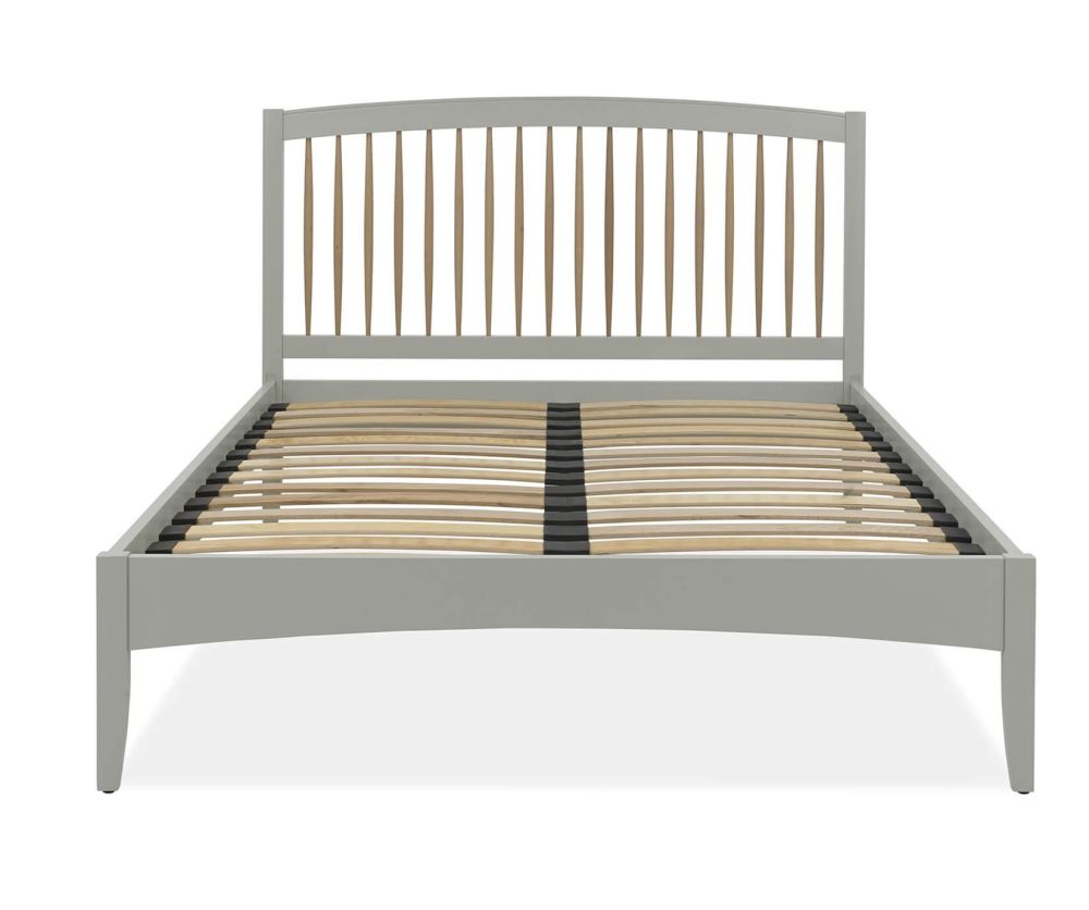 Bentley Designs Whitby Scandi Oak and Grey Spindle Low Footend Bed