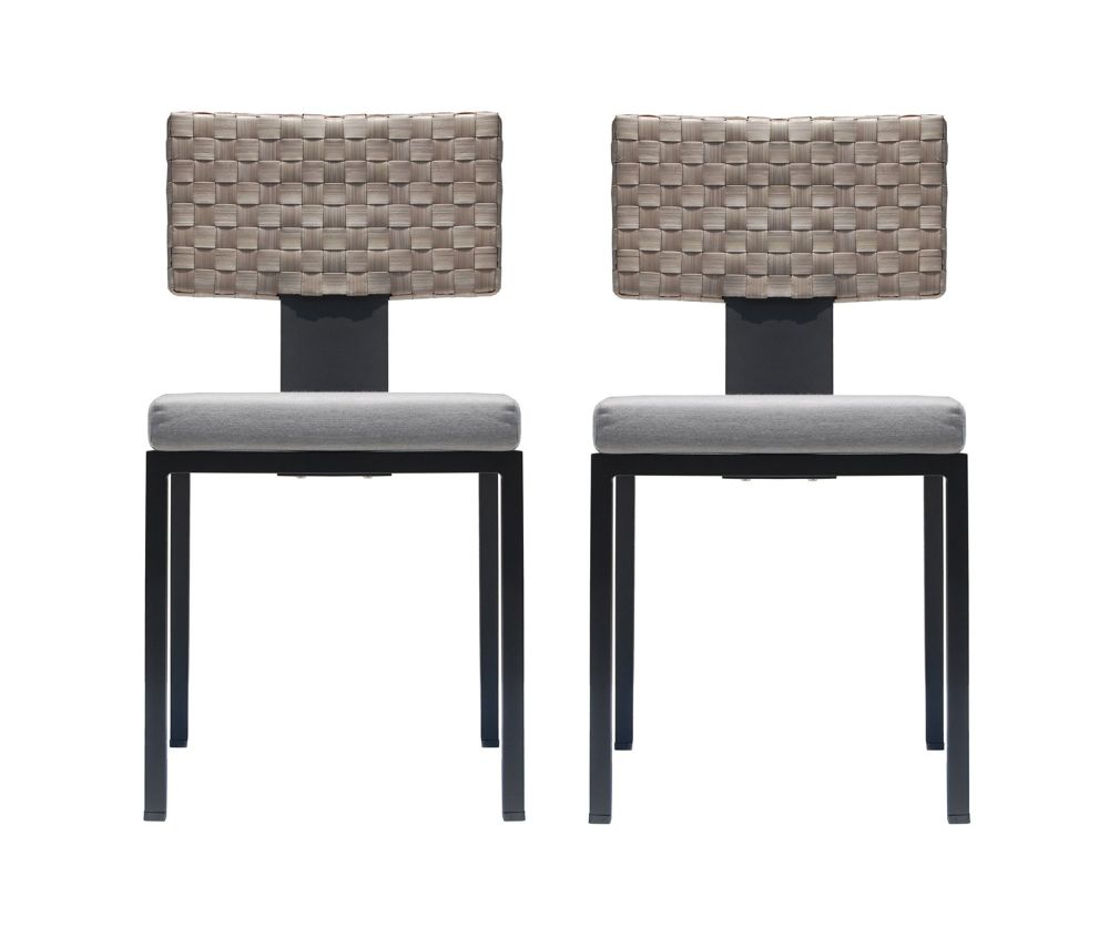 Skyline Design Windsor Carbon Matt Dining Chair in Pair
