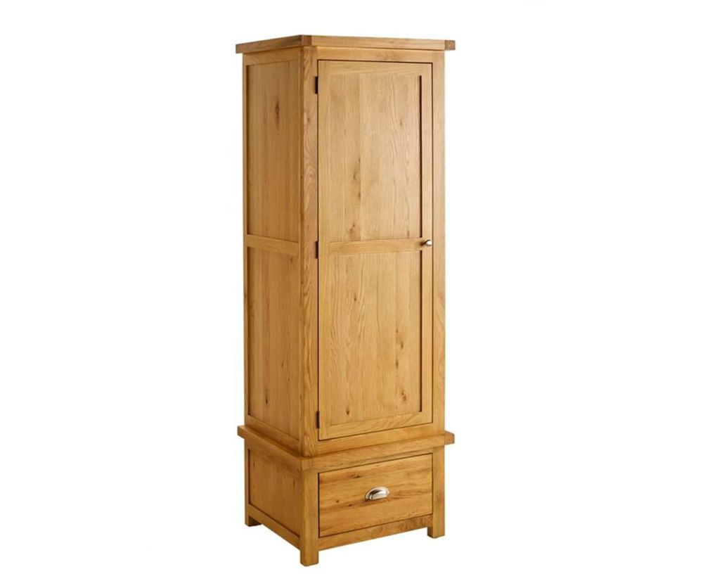 Birlea Furniture Woburn Oak 1 Door 1 Drawer Wardrobe