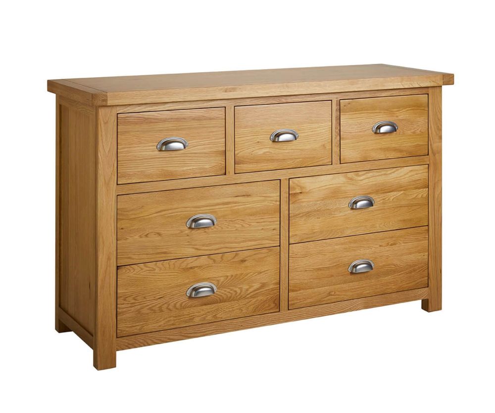 Birlea Furniture Woburn Oak 4+3 Drawer Chest