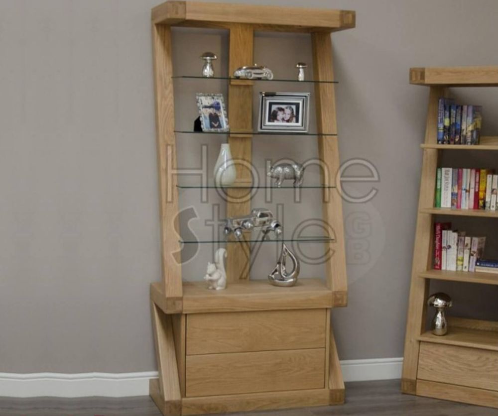 Homestyle GB Z Oak Designer Display Cabinet