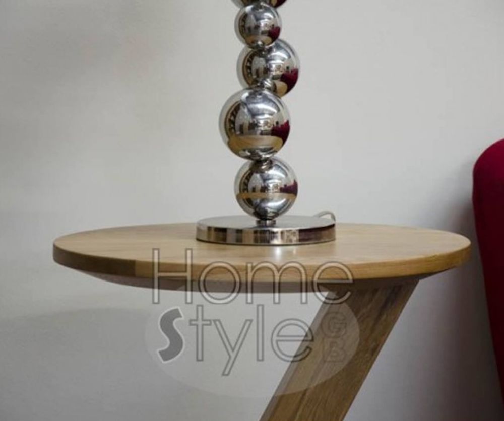 Homestyle GB Z Oak Designer Modern Lamp Table