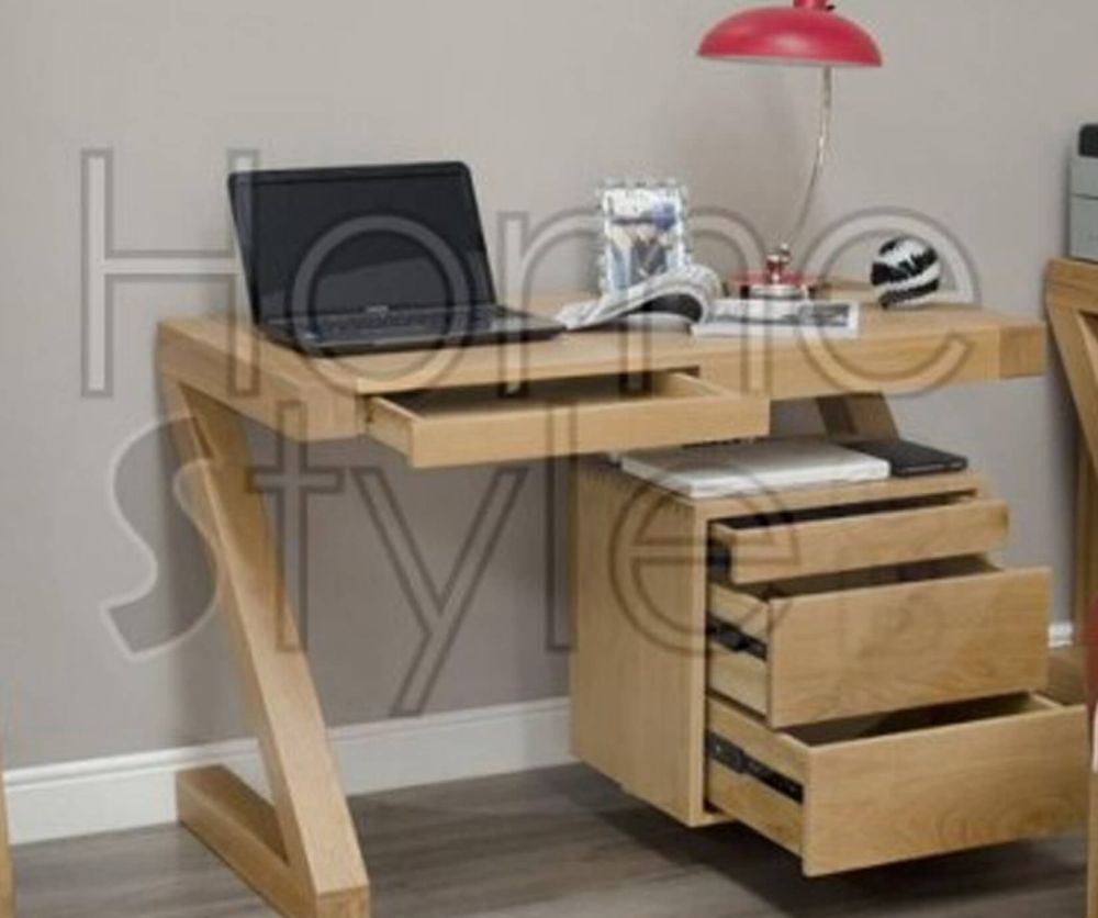 Homestyle GB Z Oak Designer Small Computer Desk