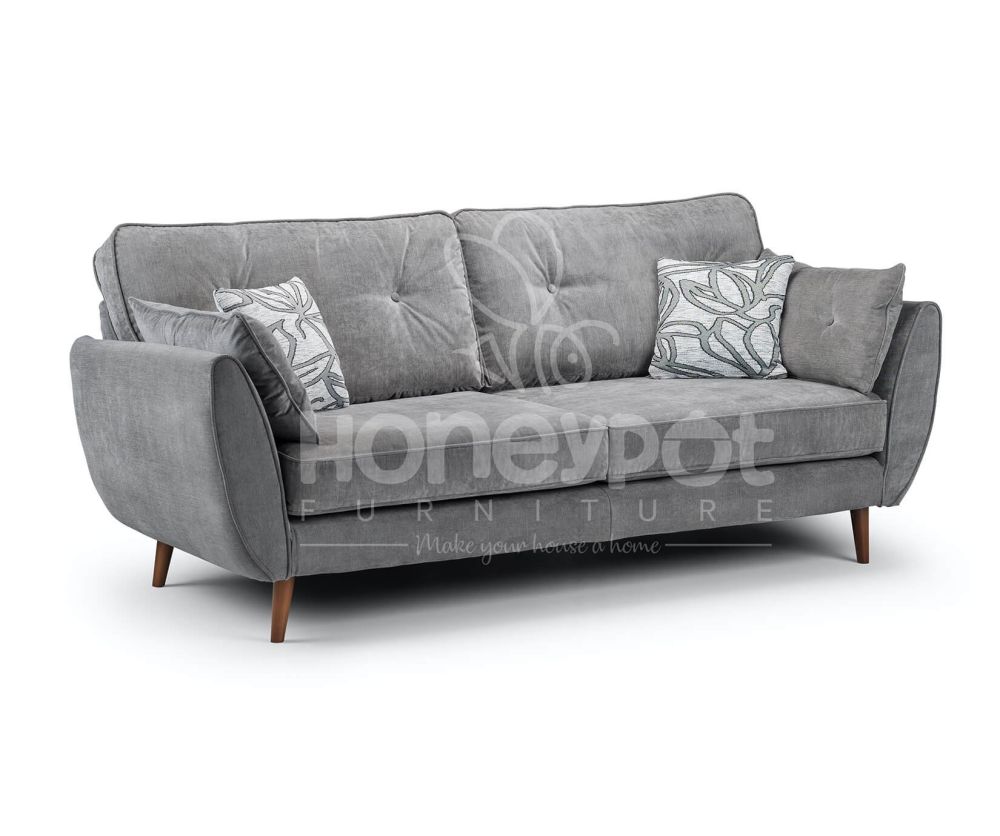 Zinc Grey Fabric 3+2 Sofa Set